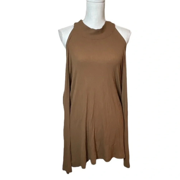 Revolve Top Womens 1x Nude LNA Easton Bracken Halter Grunge Casual Party Club - Picture 4 of 11